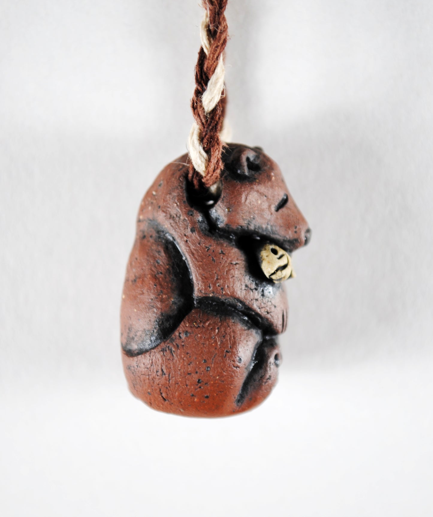 Fishing Bear Pendant