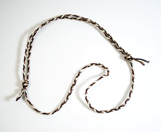 Handmade Braided Sliding Knot Cotton Necklace