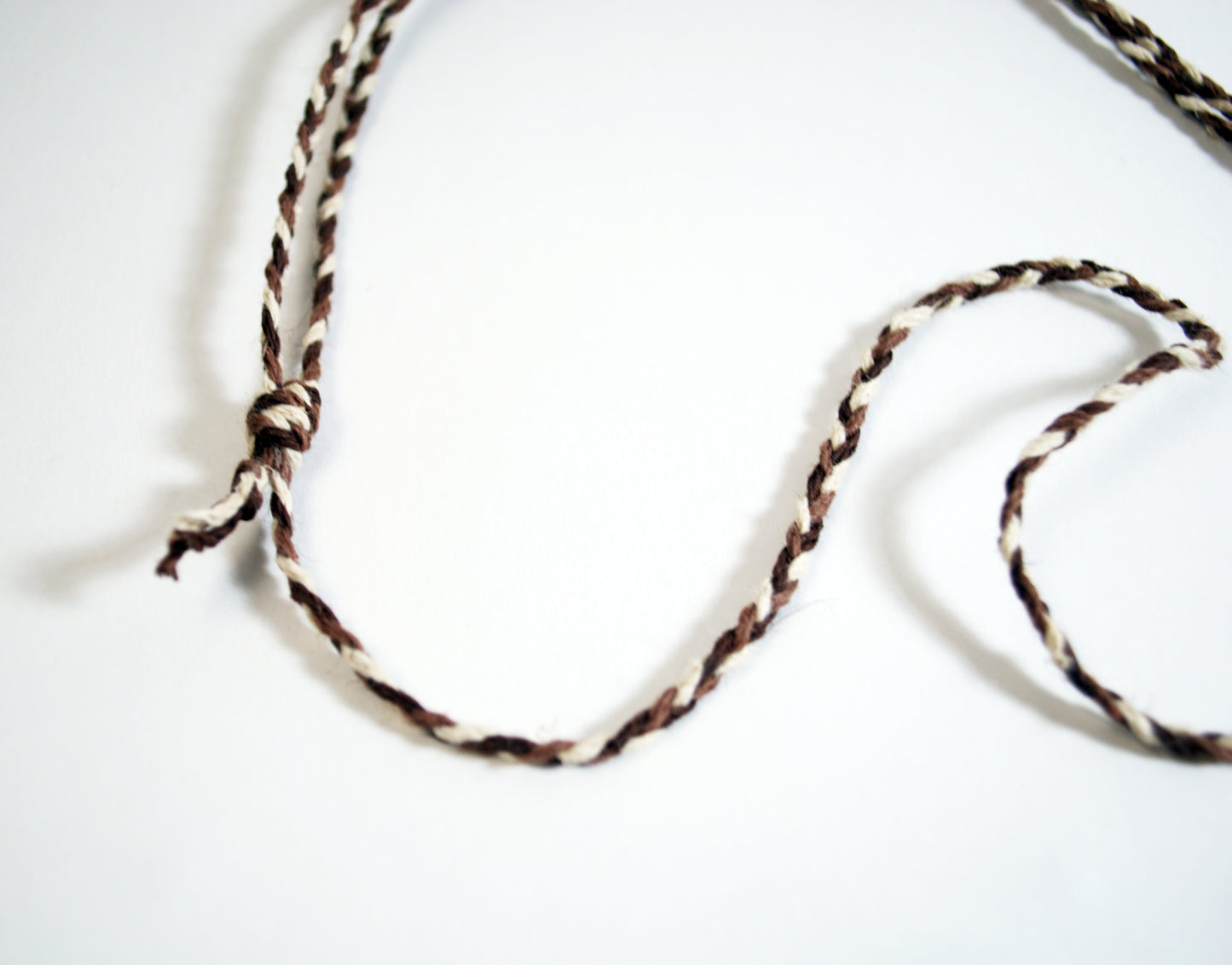 Handmade Braided Sliding Knot Cotton Necklace