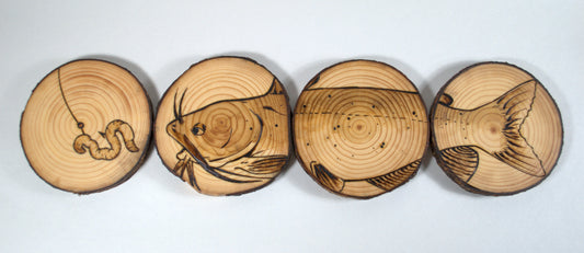 Channel Catfish Coaster Set