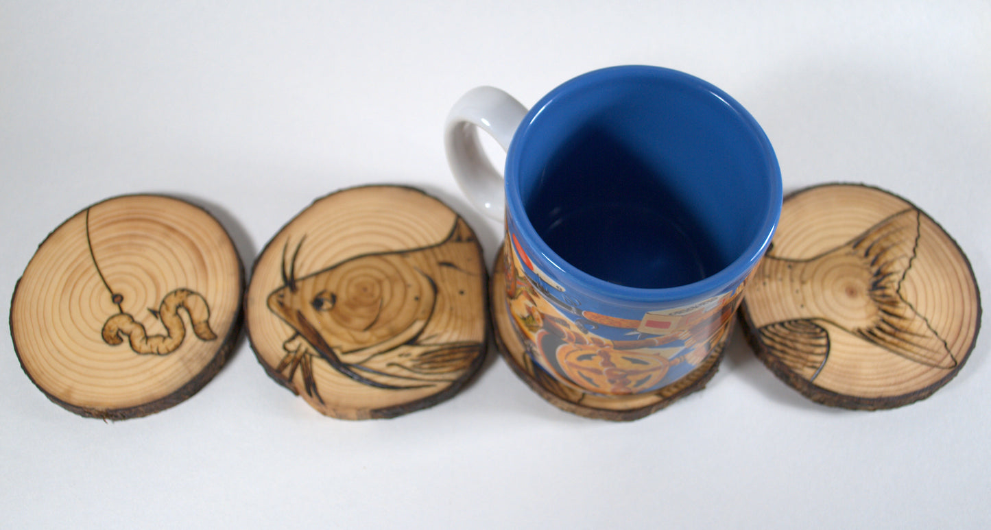 Channel Catfish Coaster Set